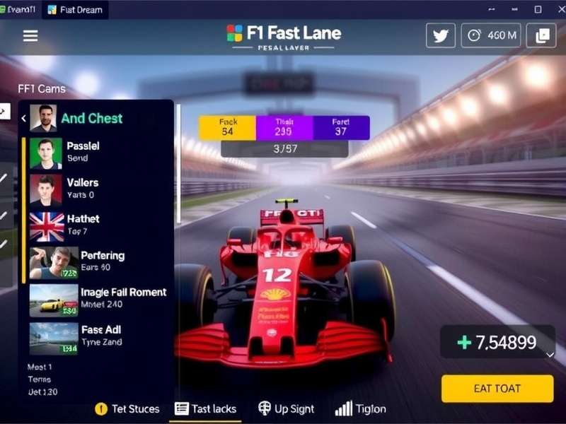 F1 Dream11 Fast Lane gameplay interface